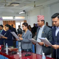 संसदीय समितिका १२ जना सभापतिहरुद्वारा पद तथा गोपनीयताको सपथ