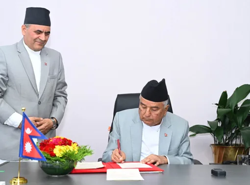 संवैधानिक परिषद्सम्बन्धी अध्यादेश फिर्ता, राष्ट्रपतिबाट संविधानको रक्षागर्ने प्रयास गरेको दाबि