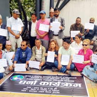 नेपाल पत्रकार महासंघद्वारा ७७ वटै जिल्लामा धर्ना, अब सिंहदरबार घेर्ने चेतावनी